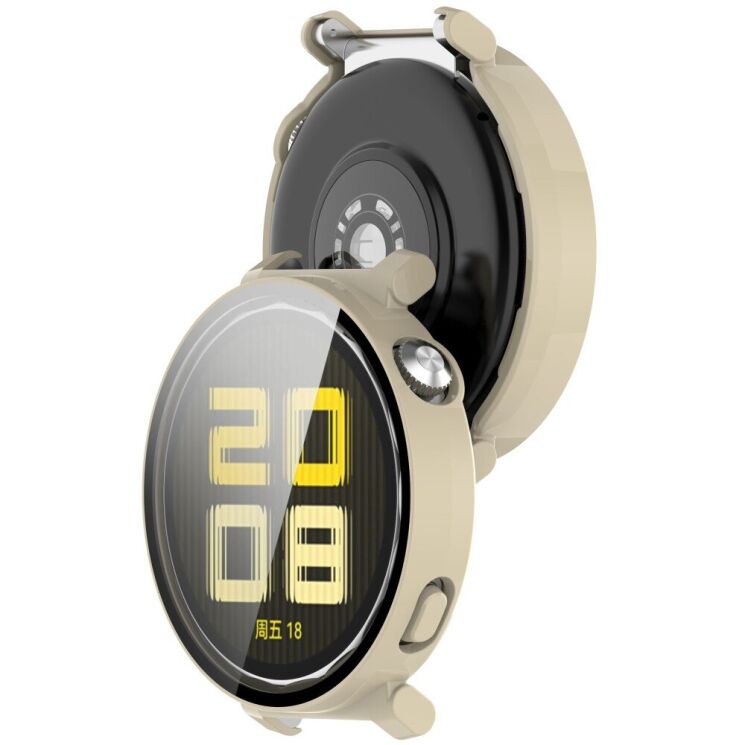 Защитный чехол Deexe Protective Frame для Huawei Watch GT 5 Pro (42mm) - Ivory White: фото 6 из 7