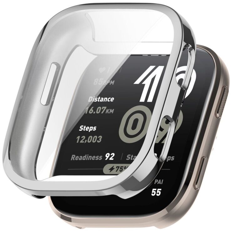 Захисний чохол Deexe Protective Frame для Xiaomi Amazfit Bip 6 - Silver: фото 1 з 10