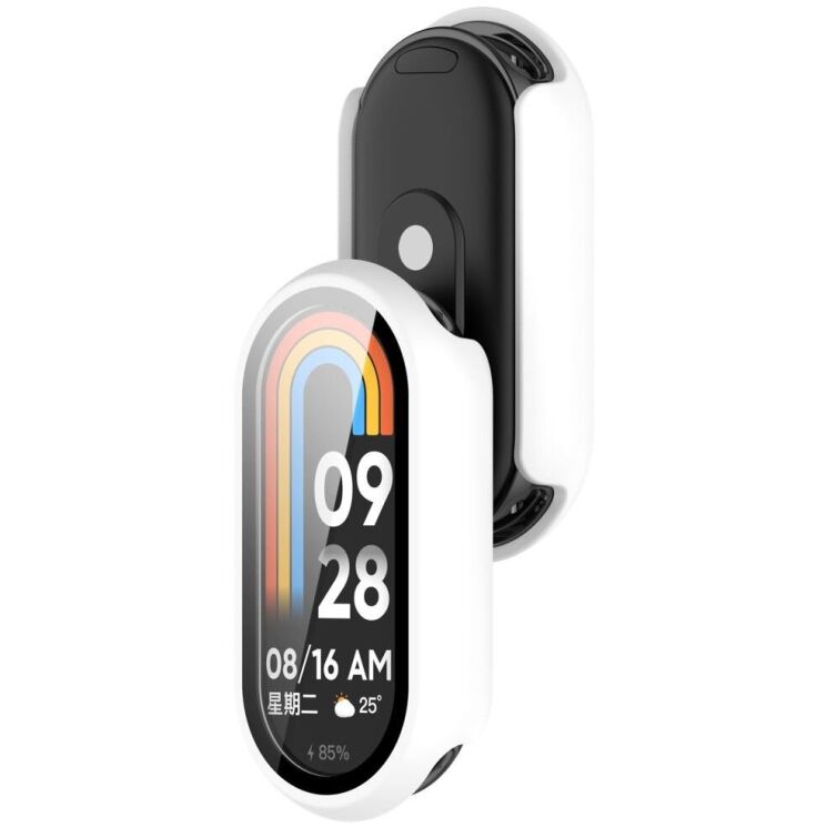 Захисний чохол Deexe Protective Frame для Xiaomi Mi Smart Band 9 - White: фото 3 з 8