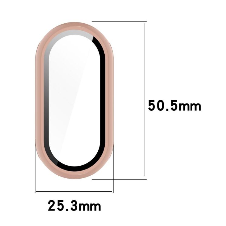 Захисний чохол Deexe Protective Frame для Xiaomi Mi Smart Band 9 - White: фото 8 з 8
