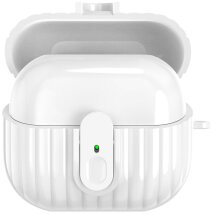 Захисний чохол Deexe Ridge Guard для Samsung Galaxy Buds 3 / Buds 3 Pro - White: фото 1 з 3