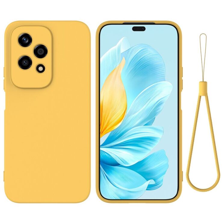 Защитный чехол Deexe Silicone Case для Honor 200 Lite - Yellow: фото 1 из 8