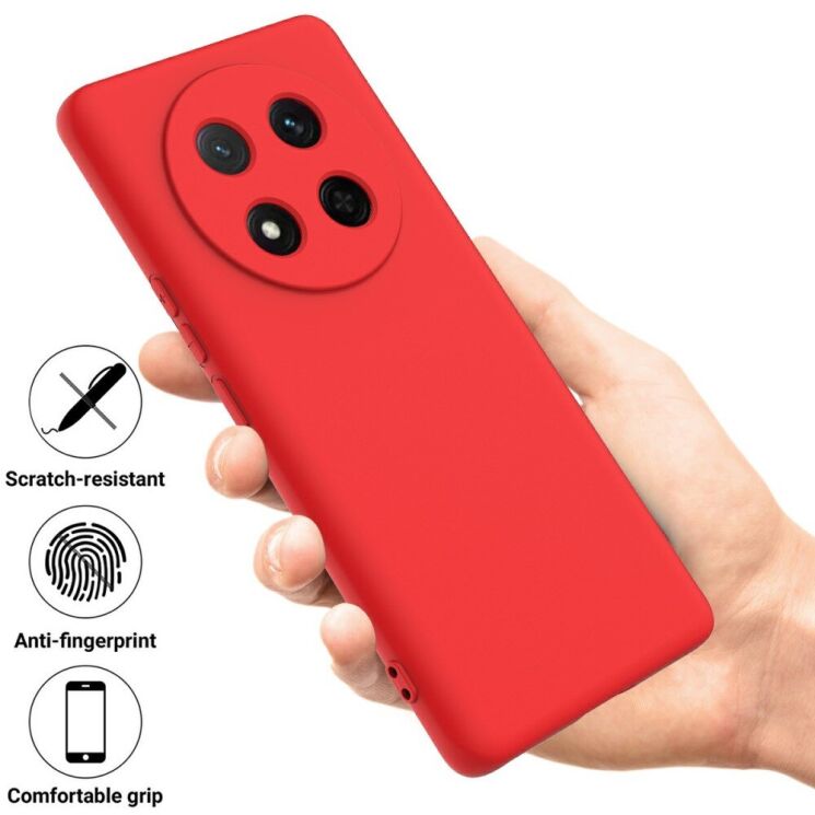 Защитный чехол Deexe Silicone Case для Honor Magic 7 Lite - Red: фото 2 из 8