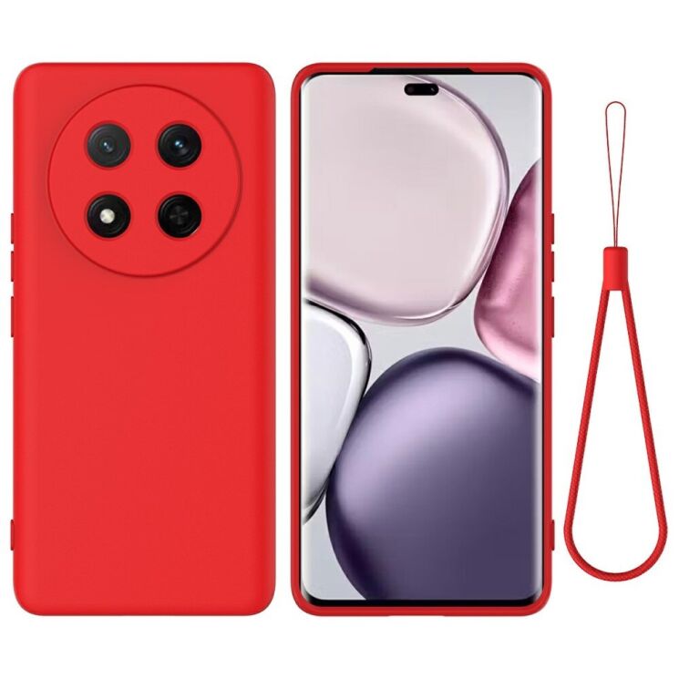 Защитный чехол Deexe Silicone Case для Honor Magic 7 Lite - Red: фото 1 из 8
