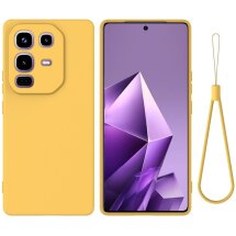 Защитный чехол Deexe Silicone Case для Infinix Note 50 Pro Plus - Yellow: фото 1 из 8