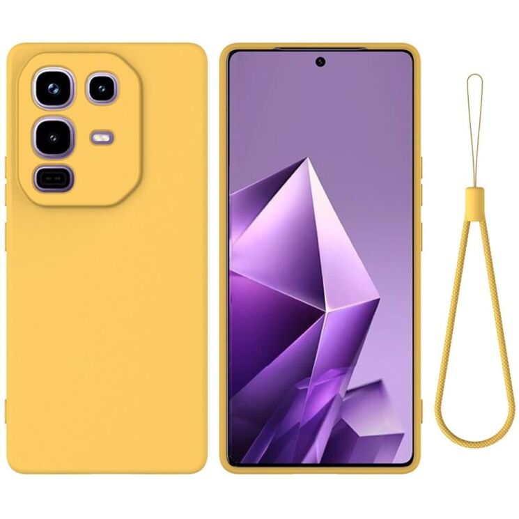 Защитный чехол Deexe Silicone Case для Infinix Note 50 Pro Plus - Yellow: фото 1 из 8