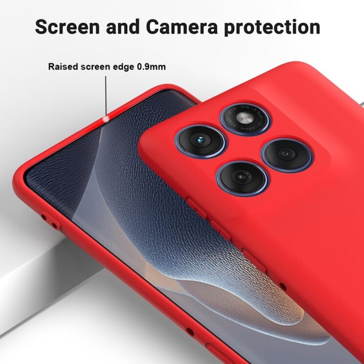 Защитный чехол Deexe Silicone Case для Motorola Edge 60 / Edge 60 Fusion - Black: фото 4 из 8