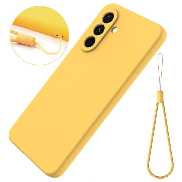 Защитный чехол Deexe Silicone Case для Samsung Galaxy A56 (A566) - Yellow: фото 2 из 8