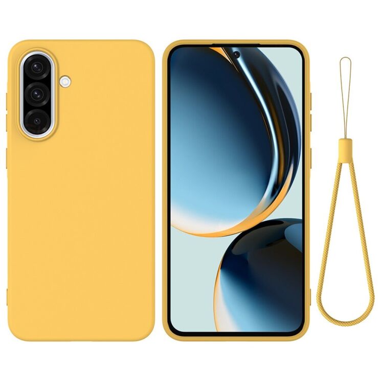 Силиконовый (TPU) чехол Deexe Silicone Case для Samsung Galaxy A56 (A566) - Yellow: фото 1 из 8
