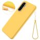 Силиконовый (TPU) чехол Deexe Silicone Case для Samsung Galaxy A56 (A566) - Yellow (372116Y). Фото 2 из 8
