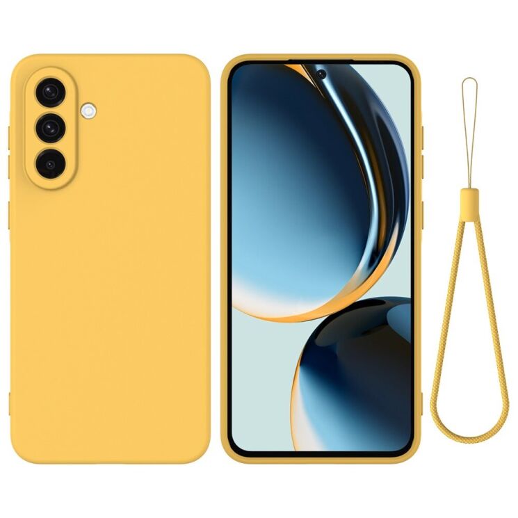 Защитный чехол Deexe Silicone Case для Samsung Galaxy A56 (A566) - Yellow: фото 1 из 8