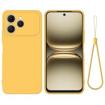 Силіконовий (TPU) чохол Deexe Silicone Case для TECNO Spark 40 - Yellow: фото 1 з 8