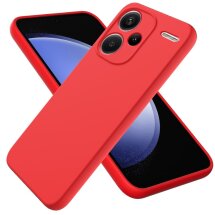 Защитный чехол Deexe Silicone Case для Xiaomi Redmi Note 13 Pro+ - Red: фото 1 из 8