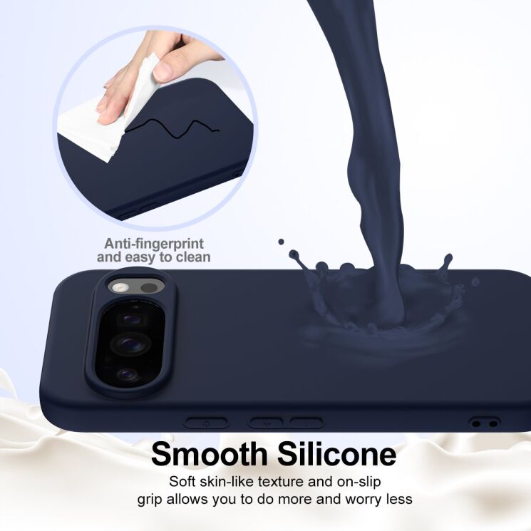 Захисний чохол Deexe Silicone Case with MagSafe для Google Pixel 10 Pro XL - Wine Red: фото 6 з 9