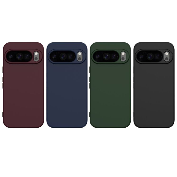 Захисний чохол Deexe Silicone Case with MagSafe для Google Pixel 10 Pro XL - Wine Red: фото 2 з 9