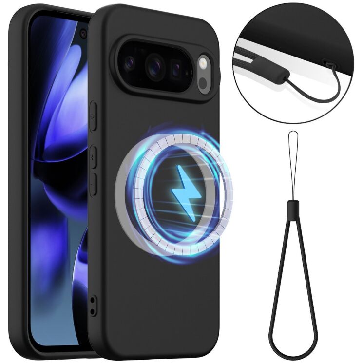 Захисний чохол Deexe Silicone Case with MagSafe для Google Pixel 10 Pro XL - Black: фото 1 з 9