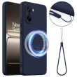 Захисний чохол Deexe Silicone Case with MagSafe для OnePlus Nord CE 5 / Ace 5 Racing - Dark Blue (387617DB)