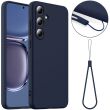 Защитный чехол Deexe Silicone Case with MagSafe для Samsung Galaxy S25 FE (S731) - Dark Blue (386978DB)
