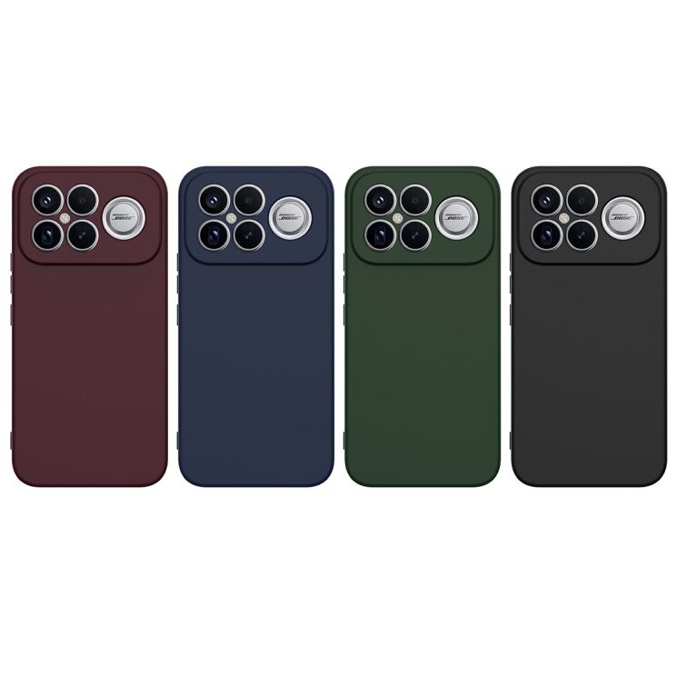 Защитный чехол Deexe Silicone Case with MagSafe для Xiaomi Poco F8 Ultra - Dark Green: фото 2 из 9