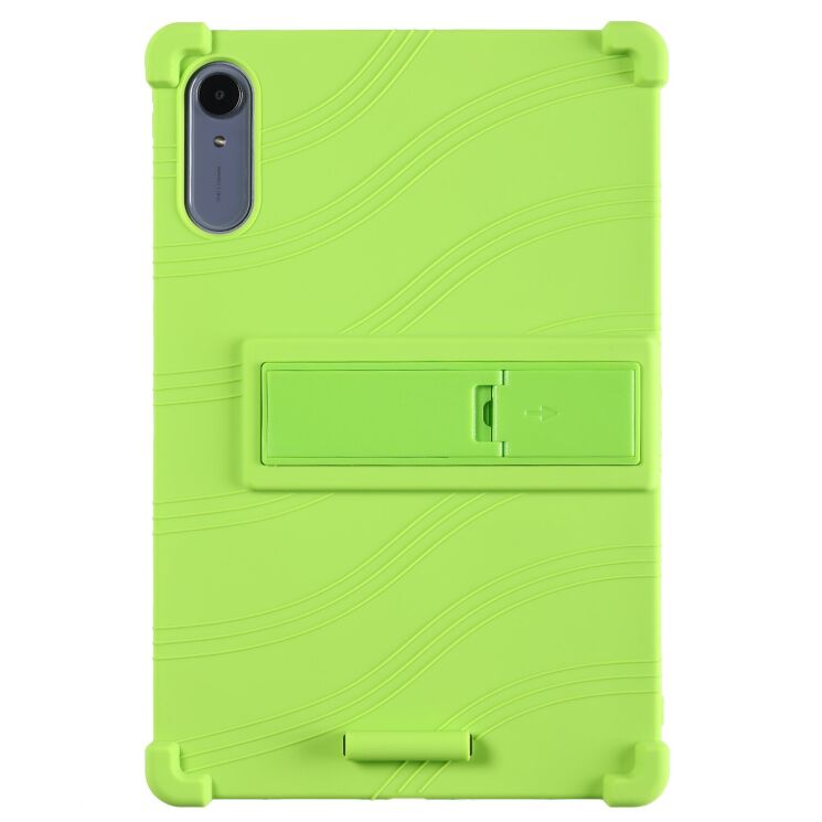 Захисний чохол Deexe Silicone Kickstand для Lenovo Idea Tab Pro Gen 2 - Green: фото 3 з 18