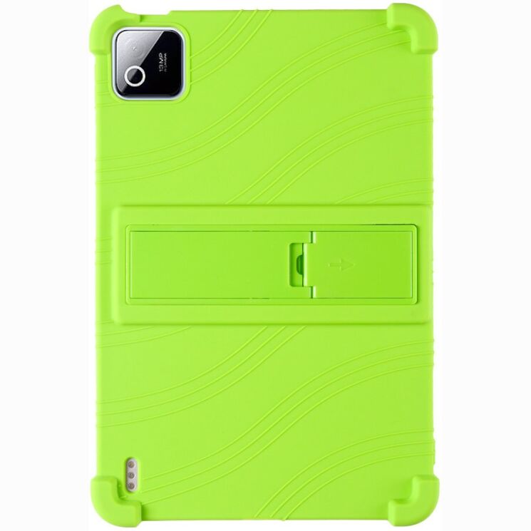 Захисний чохол Deexe Silicone Kickstand для Xiaomi Pad 8 / Pad 8 Pro - Green: фото 3 з 8