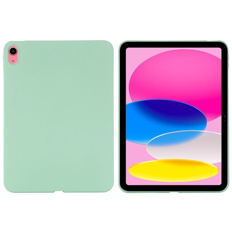 Защитный чехол Deexe Silicone Shell для Apple iPad 10.9 (2022) / iPad 11 (2025) - Green: фото 2 из 9