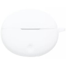 Защитный чехол Deexe Silicone Sleeve для Oppo Enco Air 5 Pro - White: фото 1 из 11