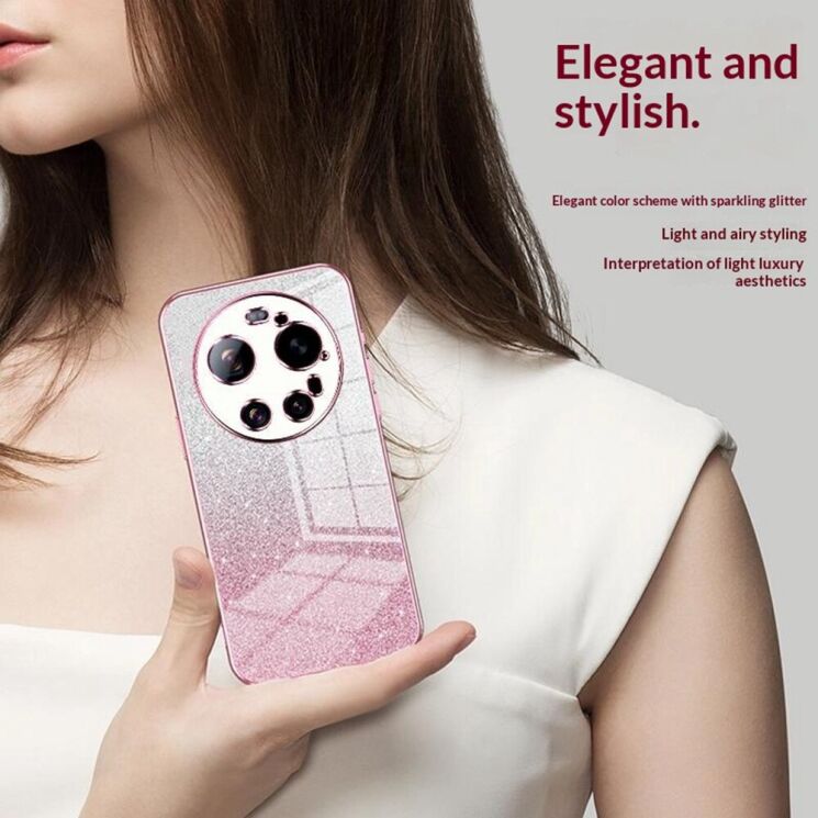 Защитный чехол Deexe Sparkles Cover для Xiaomi 17 Ultra - Transparent: фото 4 из 7