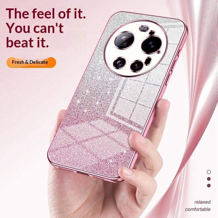 Защитный чехол Deexe Sparkles Cover для Xiaomi 17 Ultra - Transparent: фото 6 из 7