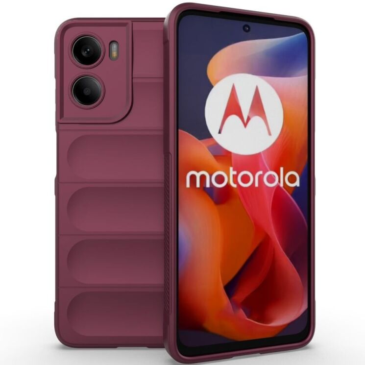 Захисний чохол Deexe Terra Case для Motorola Moto G05 / Moto E15 - Wine Red: фото 1 з 6