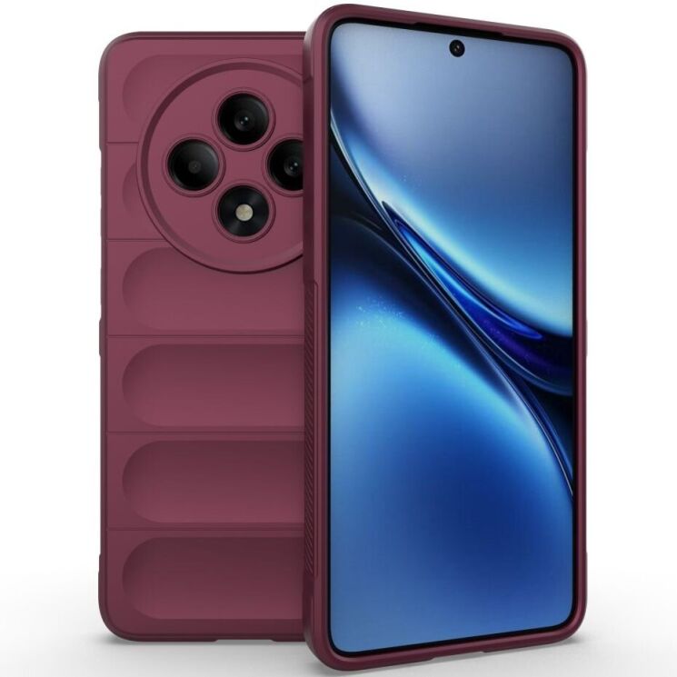 Защитный чехол Deexe Terra Case для OPPO Reno 12 F/FS - Wine Red: фото 1 из 6