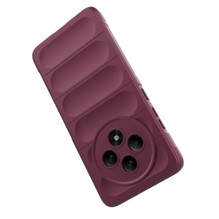 Защитный чехол Deexe Terra Case для OPPO Reno 12 F/FS - Wine Red: фото 2 из 6
