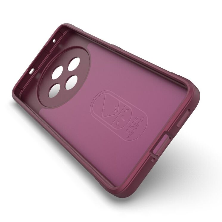 Защитный чехол Deexe Terra Case для OPPO Reno 12 F/FS - Wine Red: фото 3 из 6