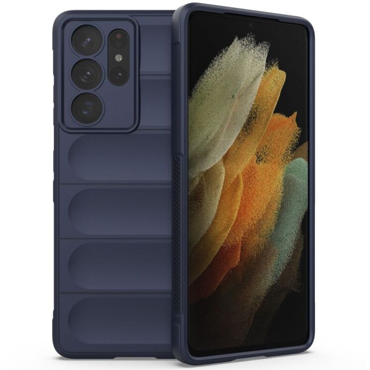 Защитный чехол Deexe Terra Case для Samsung Galaxy S21 Ultra (G998) - Dark Blue: фото 1 из 4