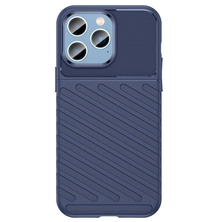Захисний чохол Deexe Thunder Series для Apple iPhone 14 Pro - Blue: фото 2 з 8