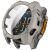 Защитный чехол Deexe Watch Case для Garmin Fenix 8 (43mm) - Titanium Steel / Blue: фото 1 из 7