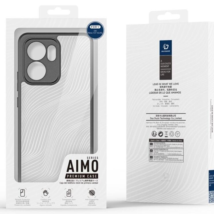 Защитный чехол DUX DUCIS Aimo Series для OPPO Reno 13 F/FS 5G - Black: фото 6 из 6