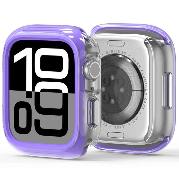 Защитный чехол DUX DUCIS Camo Series для Apple Watch 41 mm (7 / 8 / 9 Series) - Purple: фото 2 из 11
