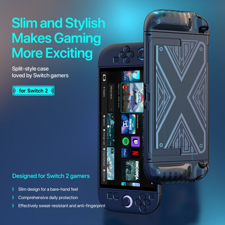 Захисний чохол Dux Ducis Grip Case для Nintendo Switch 2 - Black: фото 5 з 13