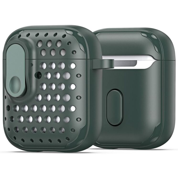 Защитный чехол DUX DUCIS PECM Series для Apple AirPods 1 / 2 - Green: фото 2 из 19