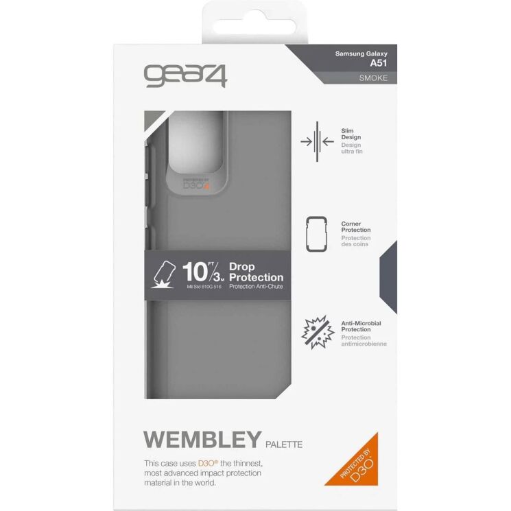 Защитный чехол Gear4 Wembley Palette для Samsung Galaxy A51 (А515) 702005062 - Smoke: фото 5 из 5