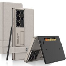 Защитный чехол GKK Card Holder для Samsung Galaxy S25 Ultra (S938) - Titanium Grey: фото 1 из 9
