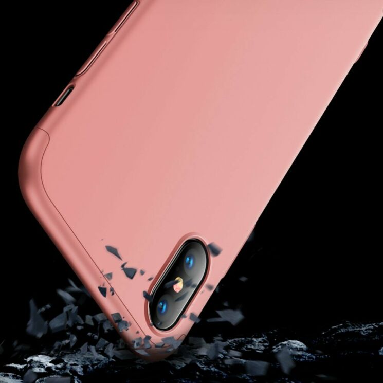 Защитный чехол GKK Double Dip Case для Apple iPhone XS Max - Rose Gold: фото 3 из 15