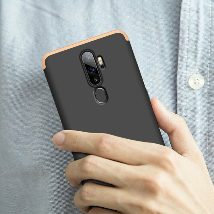 Захисний чохол GKK Double Dip Case для OPPO A5 2020 - Black / Gold: фото 3 з 6
