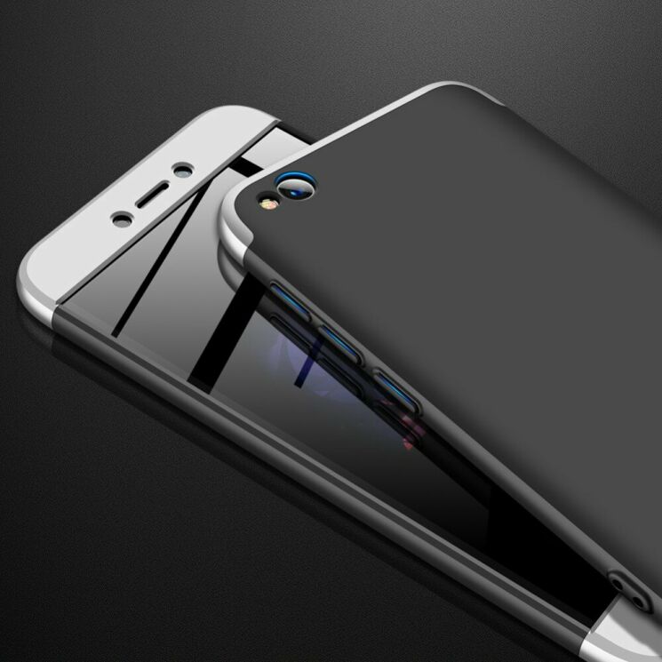 Защитный чехол GKK Double Dip Case для Xiaomi Redmi Go - Silver / Black: фото 2 из 10