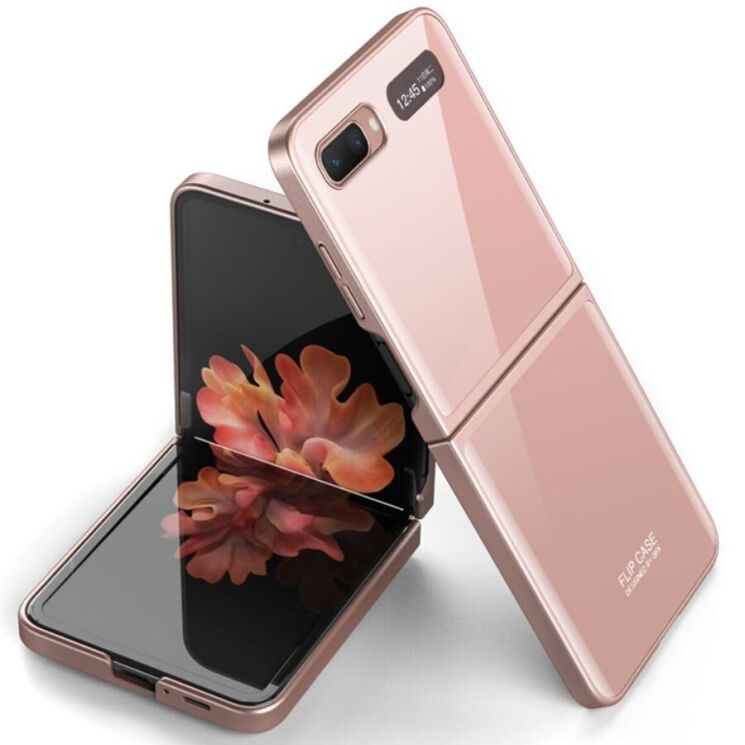 Защитный чехол GKK Flip Case для Samsung Galaxy Flip - Rose Gold: фото 1 из 7