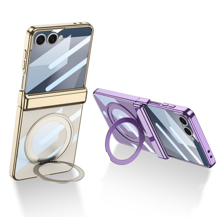 Защитный чехол GKK Hinge Magnetic для Samsung Galaxy Flip 7 - Purple: фото 9 из 10