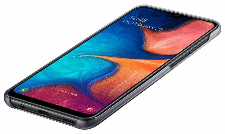 Защитный чехол Gradation Cover для Samsung Galaxy A20 (A205) EF-AA205CBEGRU - Black: фото 4 из 5