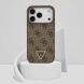 Защитный чехол Guess Leather 4G Triangle Strass MagSafe для iPhone 17 Pro (GUHMP17LP4TDPLP) - Pink (403270P). Фото 9 из 9