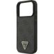 Захисний чохол Guess Leather 4G Triangle Strass MagSafe для iPhone 17 Pro (GUHMP17LP4TDPLK) - Black (403270B). Фото 6 з 9